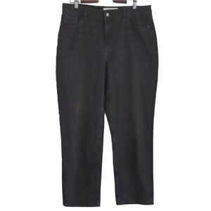 Dynamite Women's Size 14 Black Grey Justina Cotton Denim Straight Leg Jeans‎